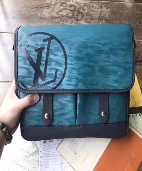 Louis Vuitton Messenger PM Epi Leather Blue | Studio Nafay