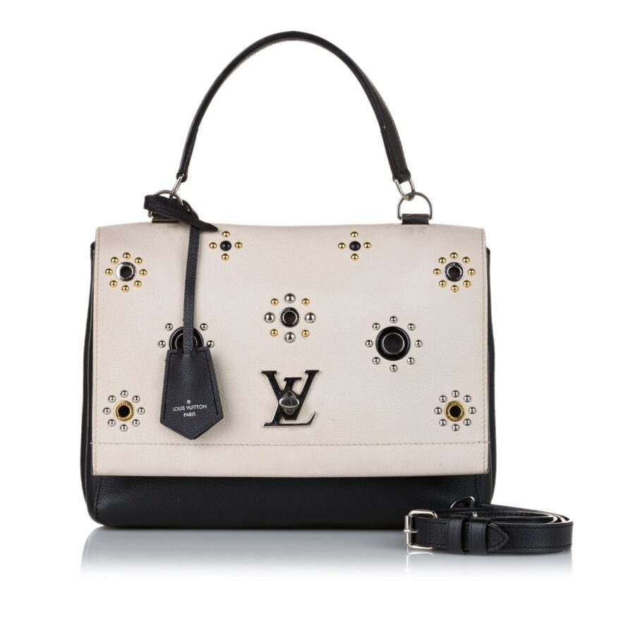 Louis Vuitton Mechanical Flowers LockMe II Studded Bicolor Leather | Studio Nafay