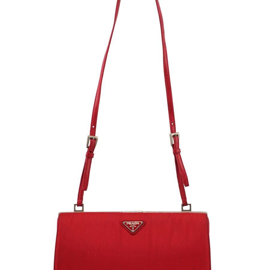 Designer Clutch red bag – front view