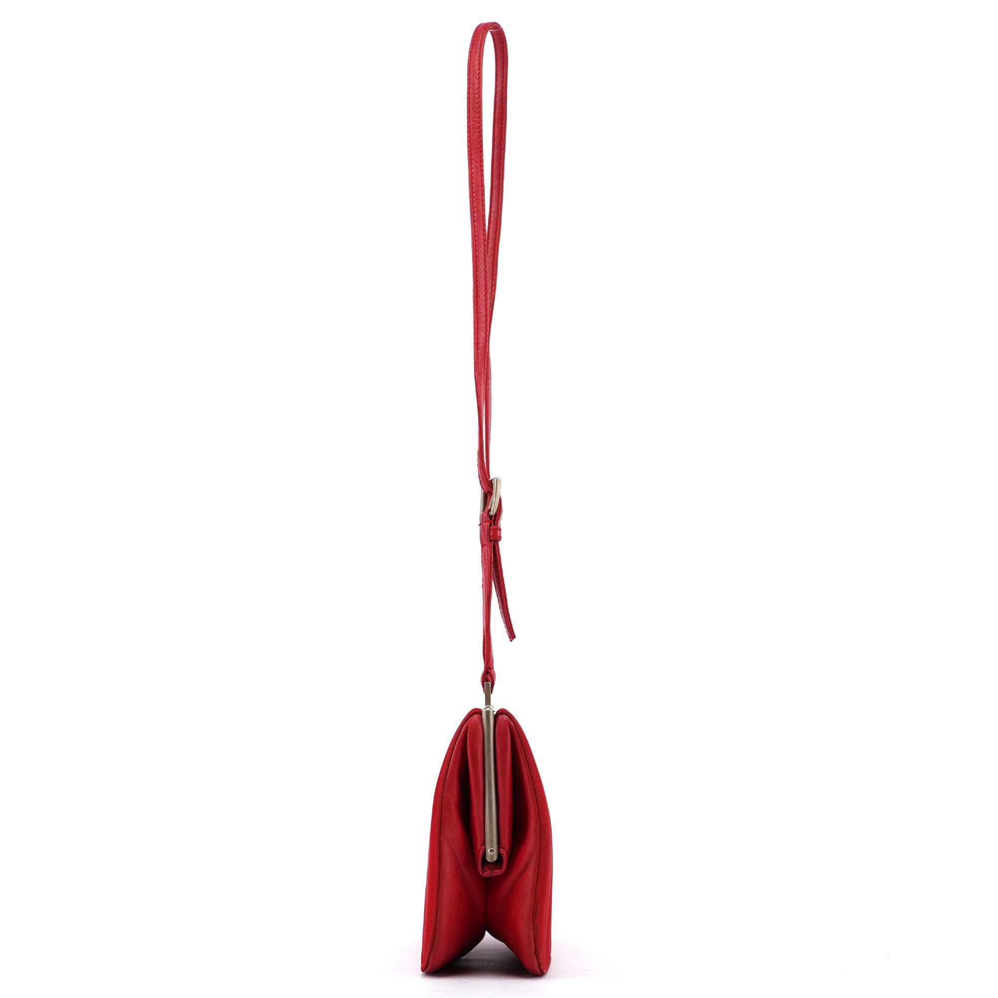 Bolso clutch Tessuto rojo
