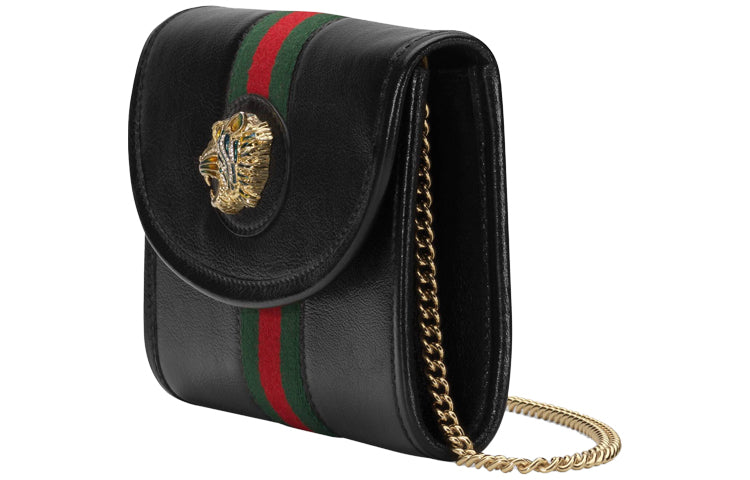 (WMNS) GUCCI Rajah SeriesClutch Chain Single Shoulder Bag mini Black 573797-0OLHX-8389 | Studio Nafay