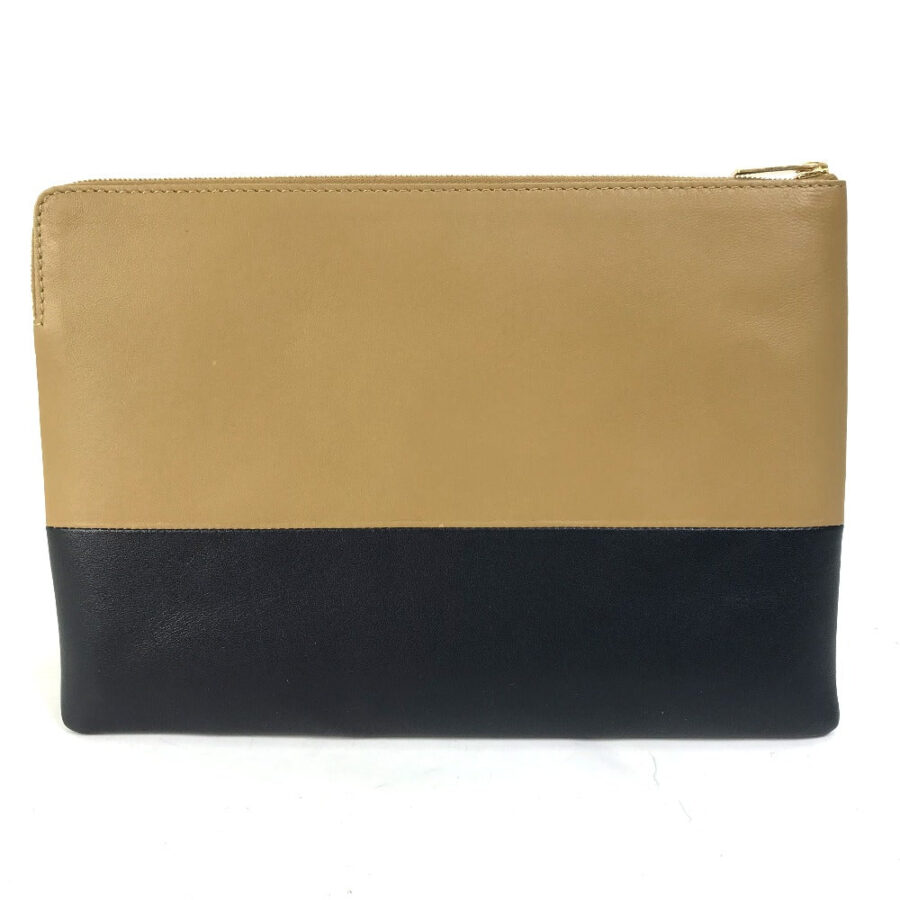 CELINE Clutch bag 100093HTM leather Brown Two-tone By color Women | Studio Nafay