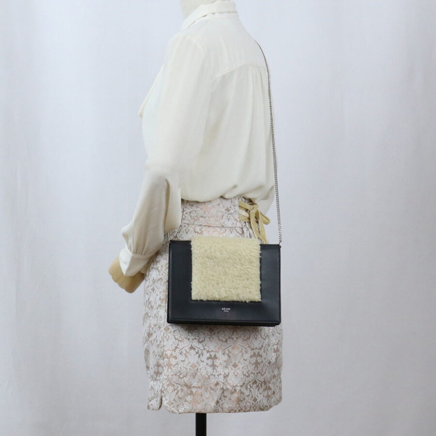 CELINE Frame ChainShoulder Clutch bag Shoulder Bag Cross body leather Women | Studio Nafay