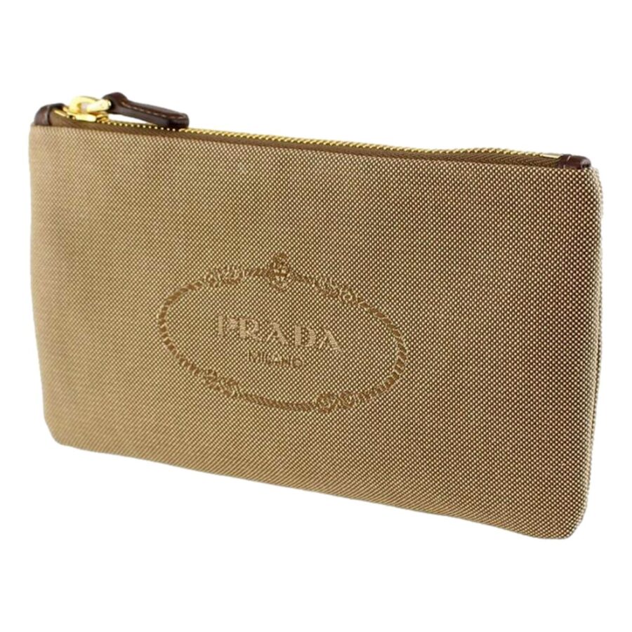 Prada Pouch beige bag – front view