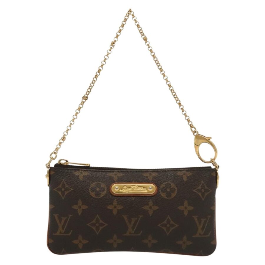 Louis Vuitton Milla Brown Canvas Clutch Bag ( ) | Studio Nafay