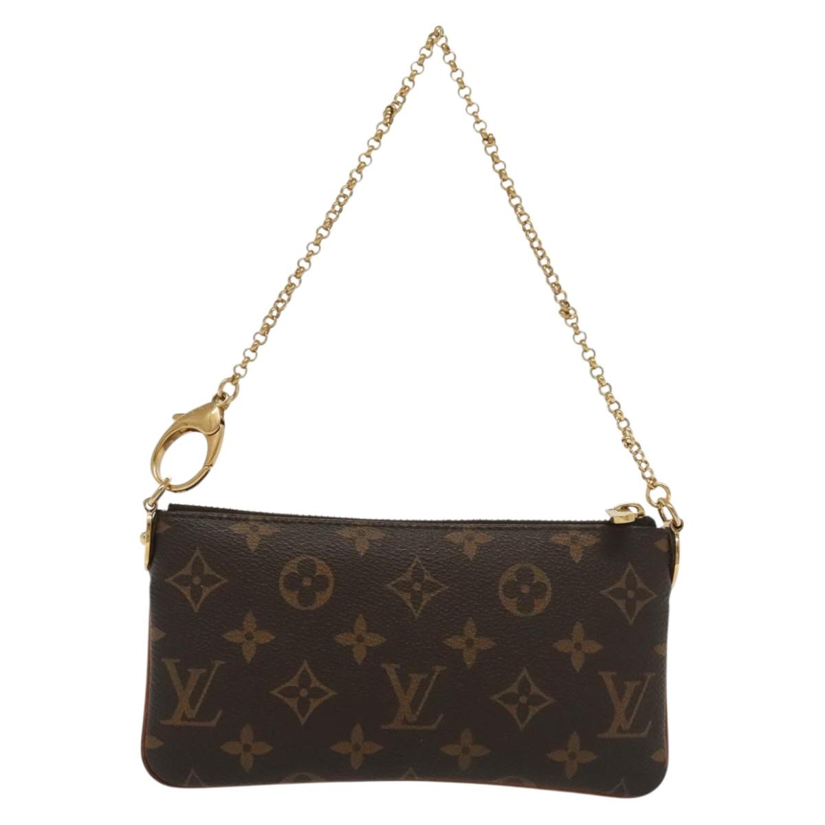 Louis Vuitton Milla Brown Canvas Clutch Bag ( )
