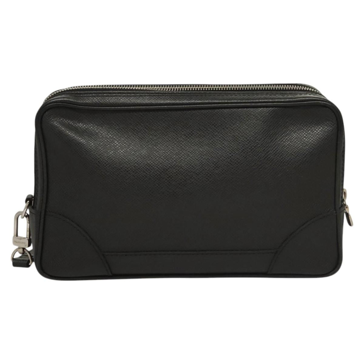 Louis Vuitton Pavel Black Leather Clutch Bag ( )