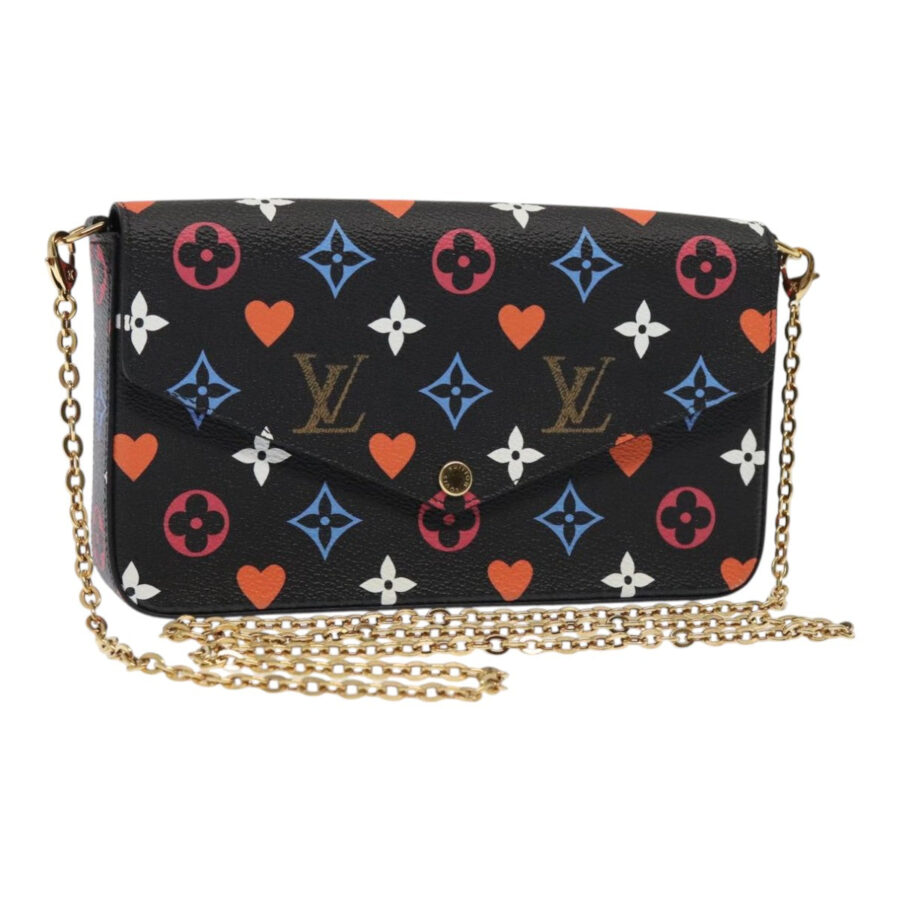 Louis Vuitton Felicie Black Canvas Clutch Bag ( ) | Studio Nafay
