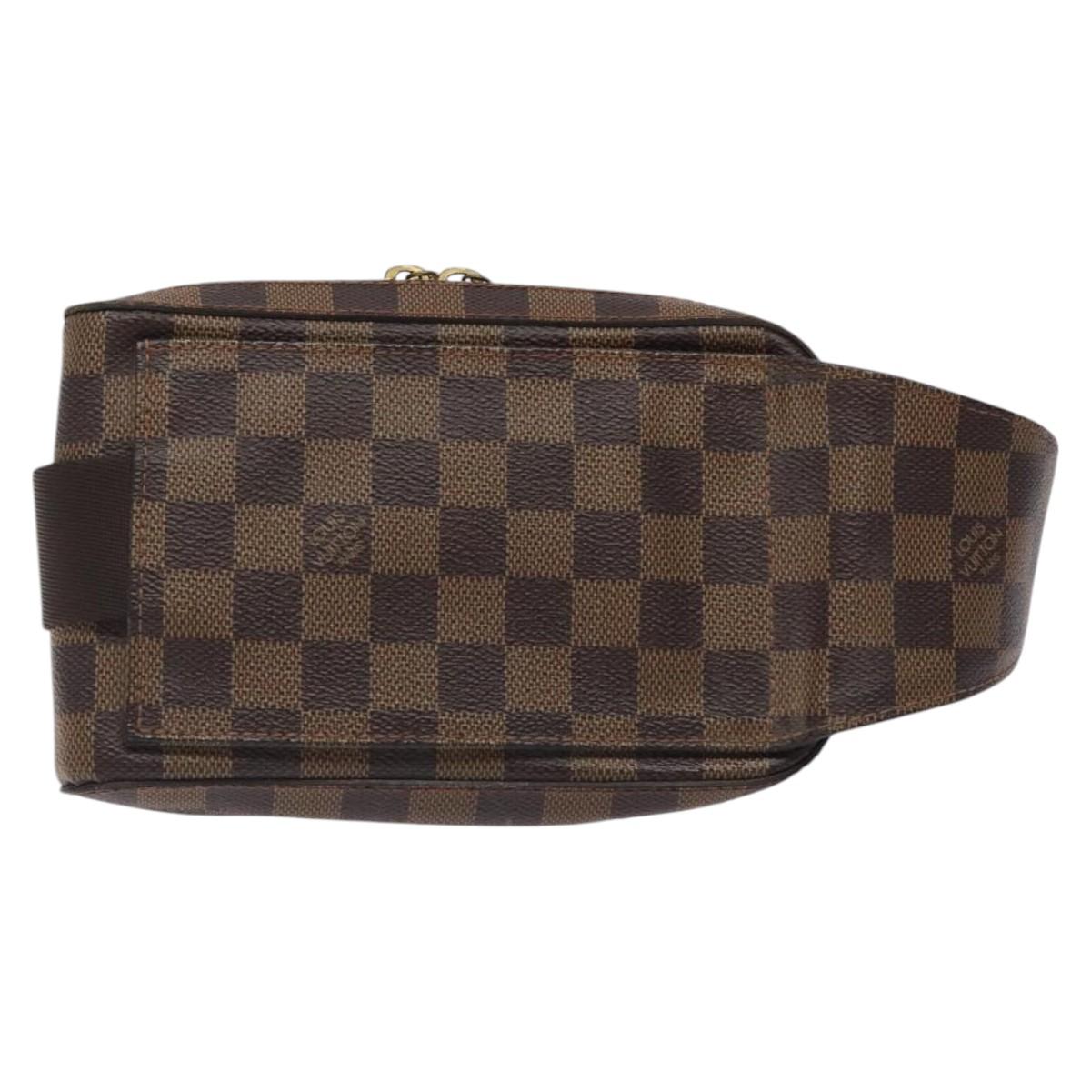 Louis Vuitton Geronimos Brown Canvas Clutch Bag ( )