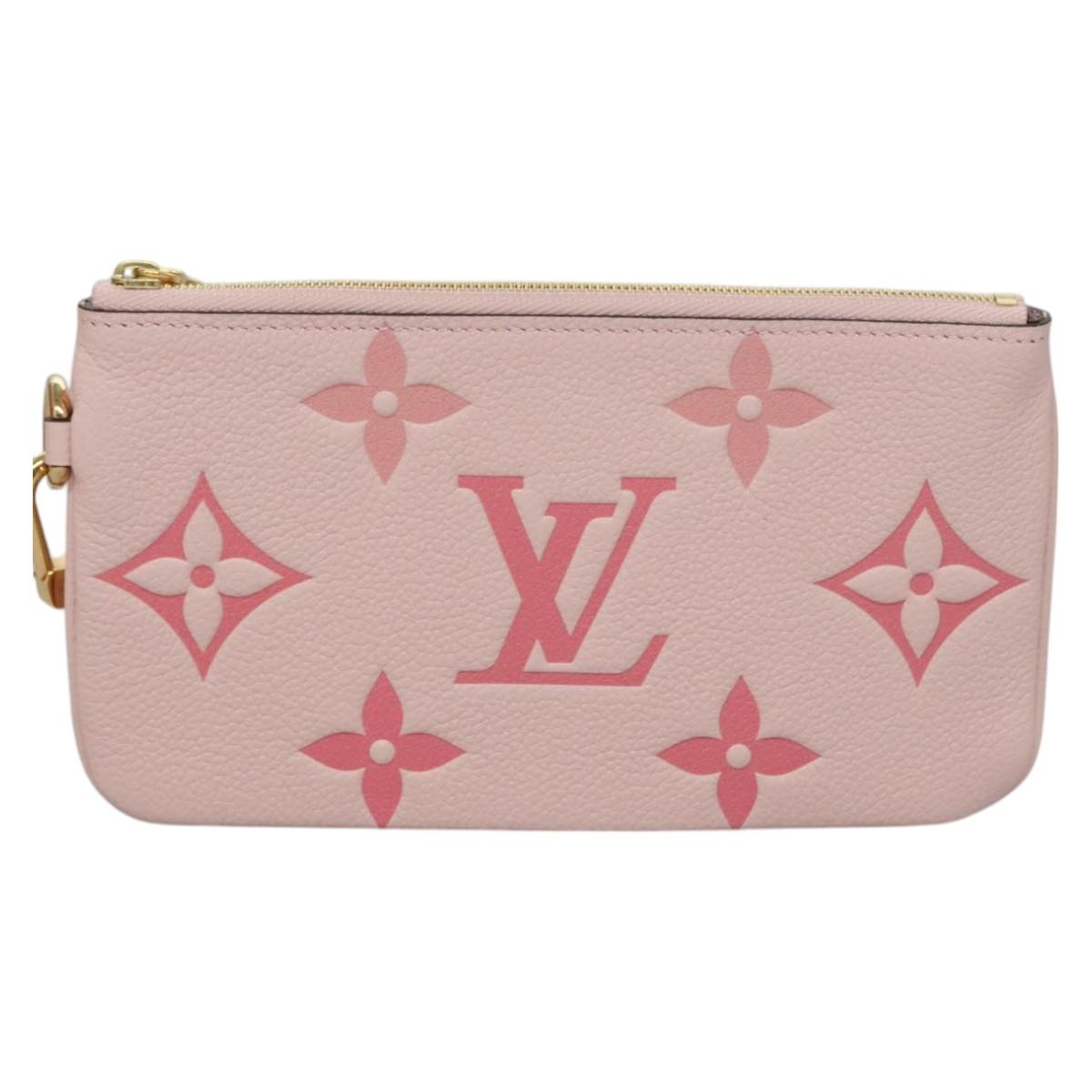 Louis Vuitton Trio Pouch Blue Leather Clutch Bag ( )