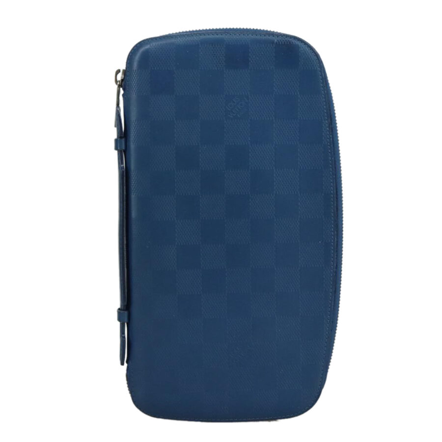 Louis Vuitton Atholl Blue Leather Clutch Bag ( ) | Studio Nafay