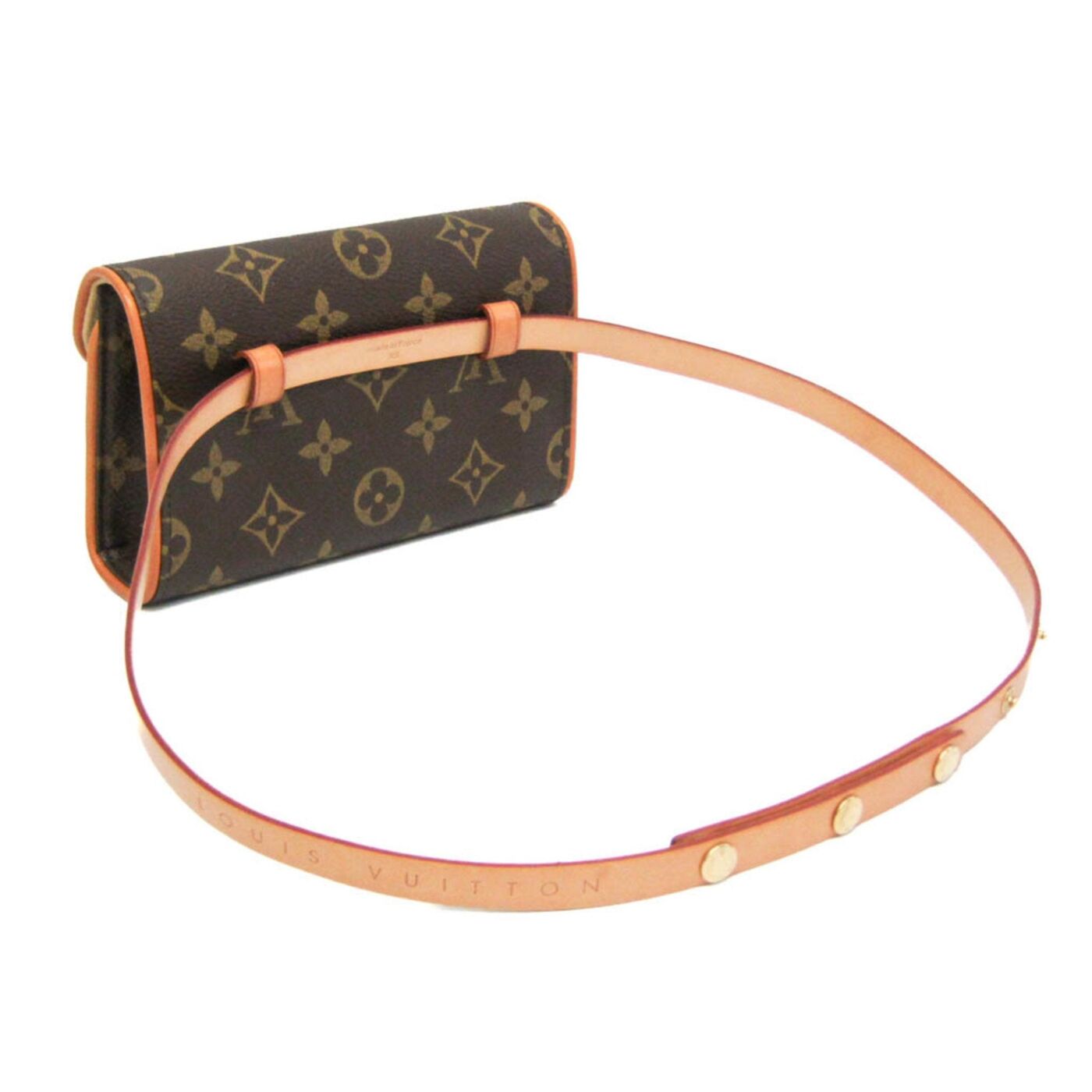 Louis Vuitton Pochette Florentine Brown Canvas Clutch Bag ( )