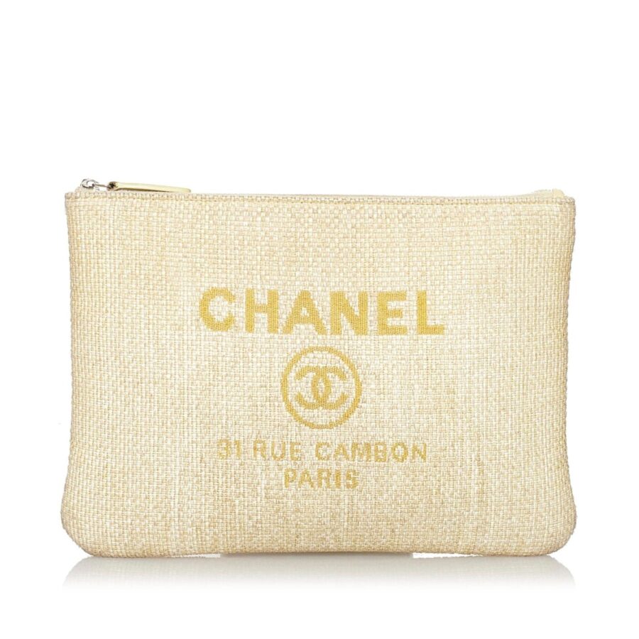 Chanel Deauville O-Case Raffia Clutch Bag | Studio Nafay
