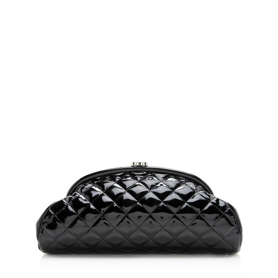 Chanel Patent Leather Timeless Clutch | Studio Nafay
