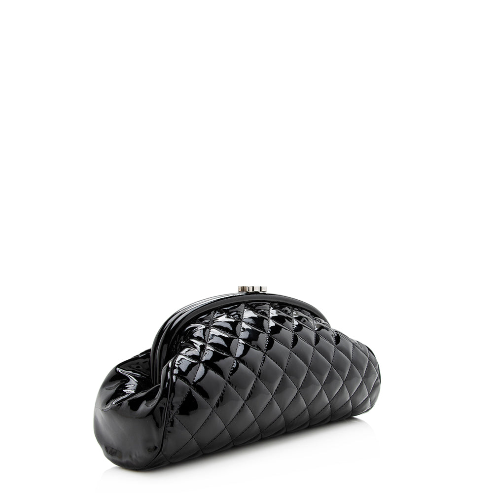 Chanel Patent Leather Timeless Clutch