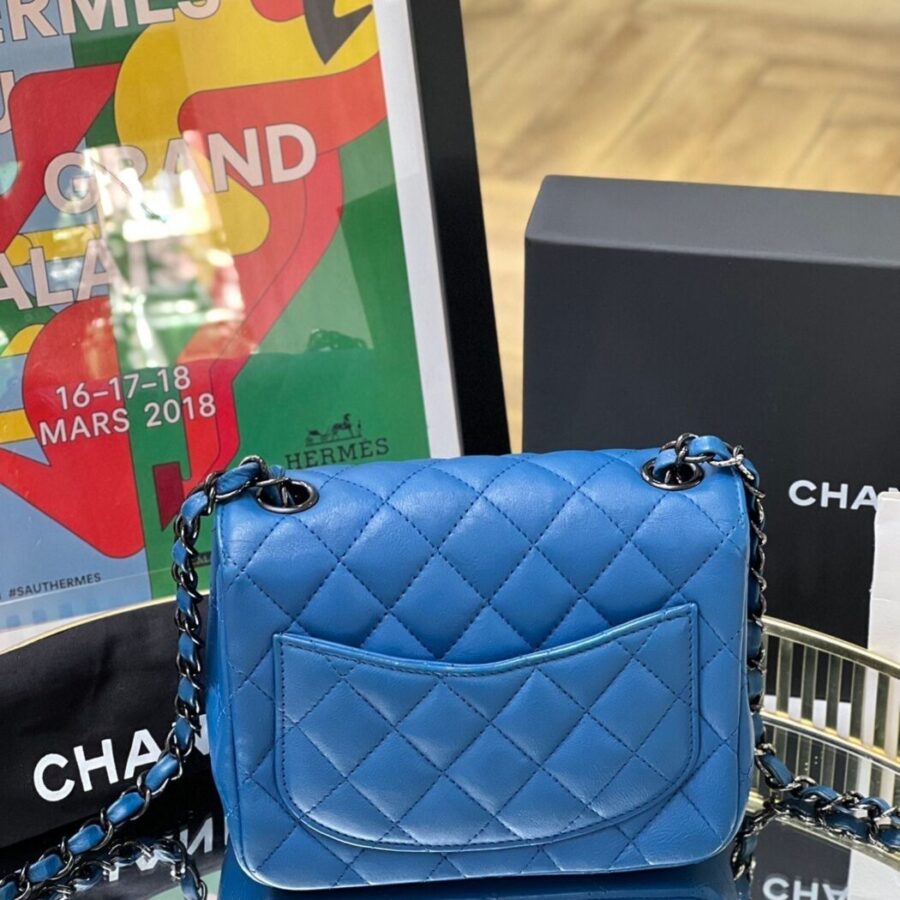 Chanel CF MINI Bag Blue 15*12cm 8424 | Studio Nafay