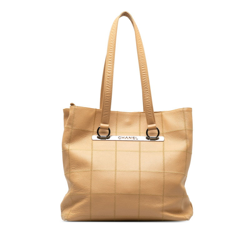 Chanel Chocolate Bar Bag houlder Bag Beige Caviar S CHANEL | Studio Nafay