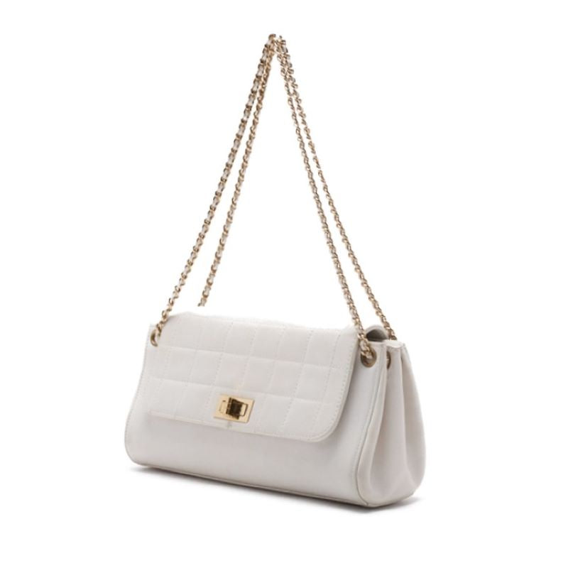 CHANEL Chocolate Bar 2.55 Lock Chain Shoulder White (Gen Gold ) Shoulder Bag Mini Shoulder Bag Bag Hybrid ? Ship? Himalan Online | Studio Nafay
