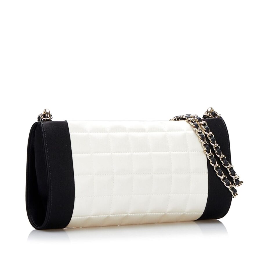 Chanel Chocolate Bar Satin Shoulder Bag | Studio Nafay