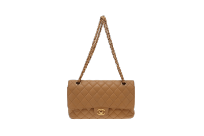 Chanel Classic Beige Caviar Medium Double Flap /06 | Studio Nafay