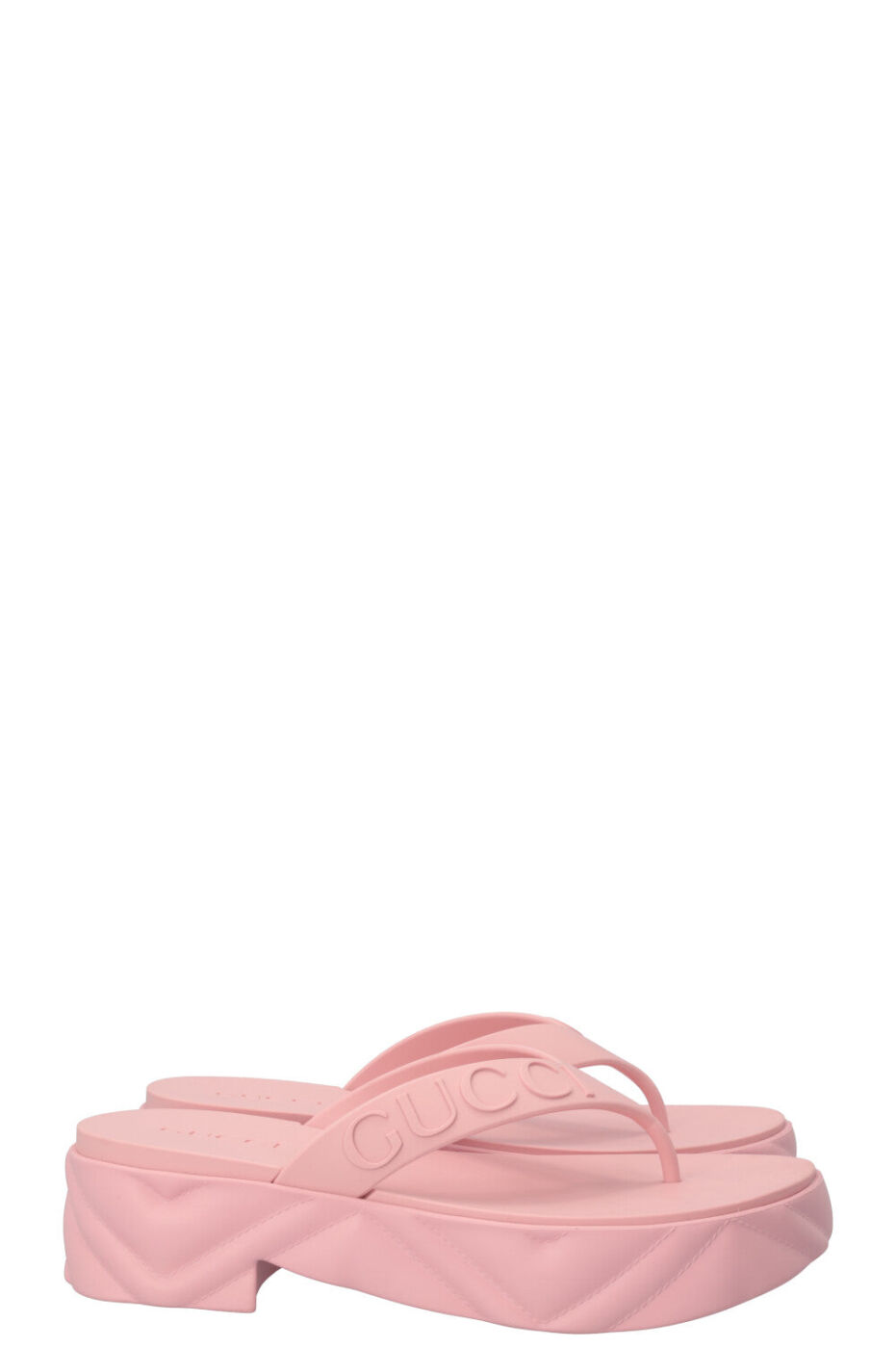 Gucci Tarifa Platform Flip Flops Bubblegum