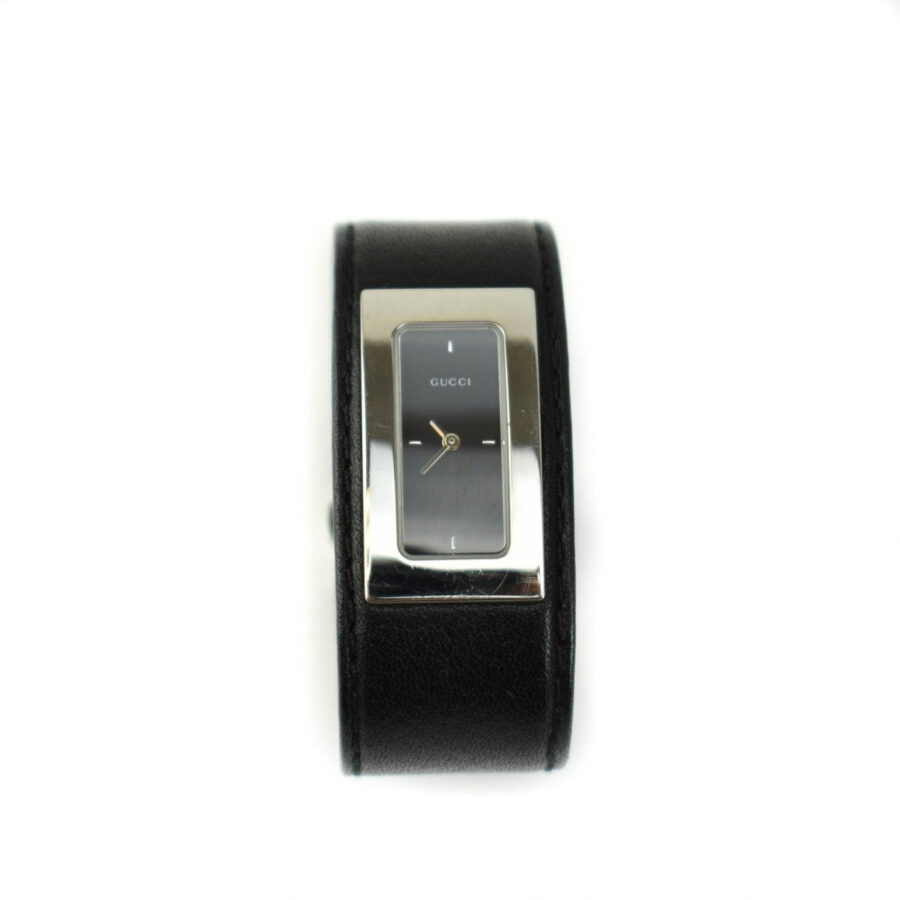 Gucci black steel watch | Studio Nafay