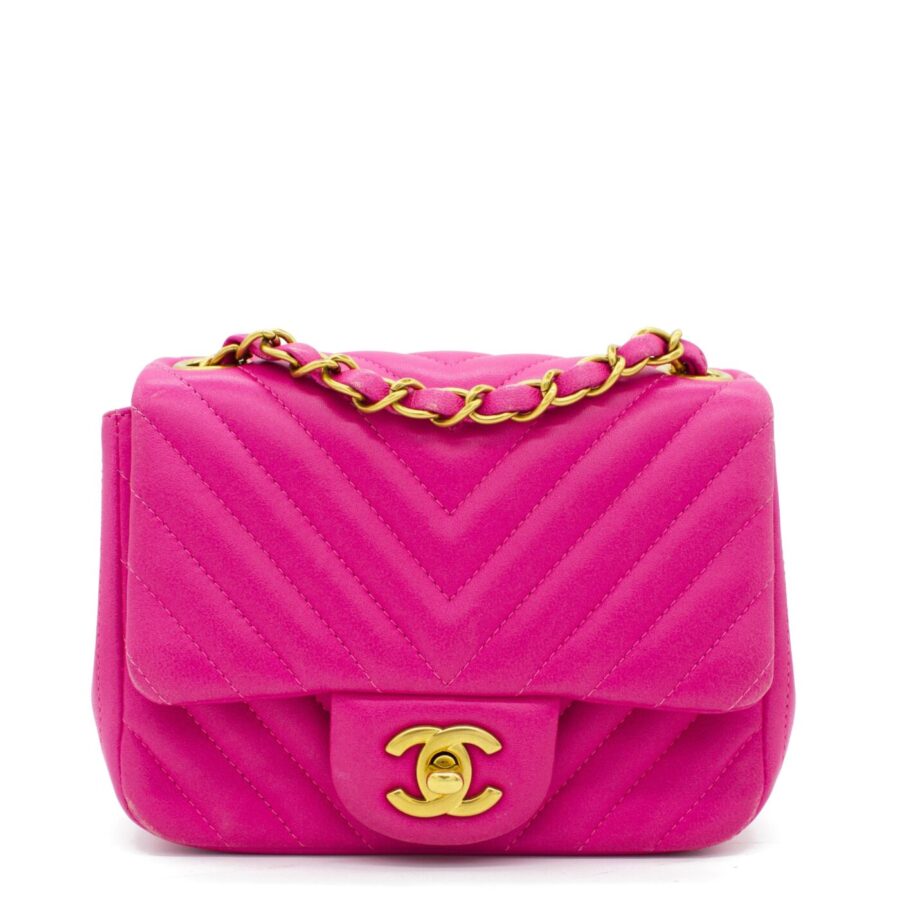 Chanel Chevron Mini Square Flap Bag | Studio Nafay