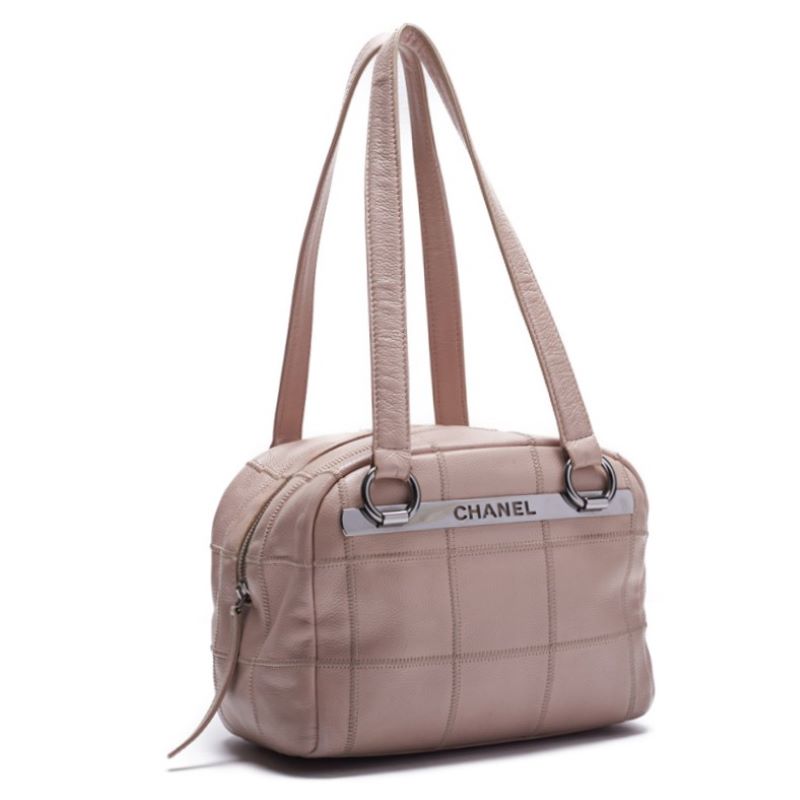 CHANEL Chocolate Bar Mini Boston Bag Handbag Caviar S Pink Beige (Silver G ) Handbag Ladies Handbag Ladies Online | Studio Nafay