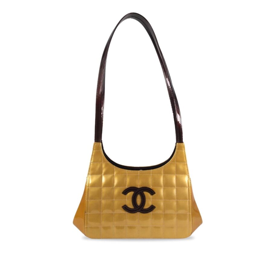 Chanel Chocolate Bar Patent Shoulder Bag | Studio Nafay