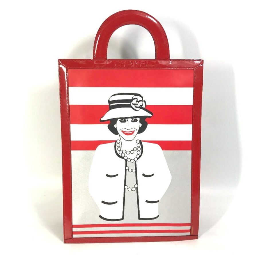 Chanel Chocolate bar vertical tote bag Bag Hand Bag Red | Studio Nafay