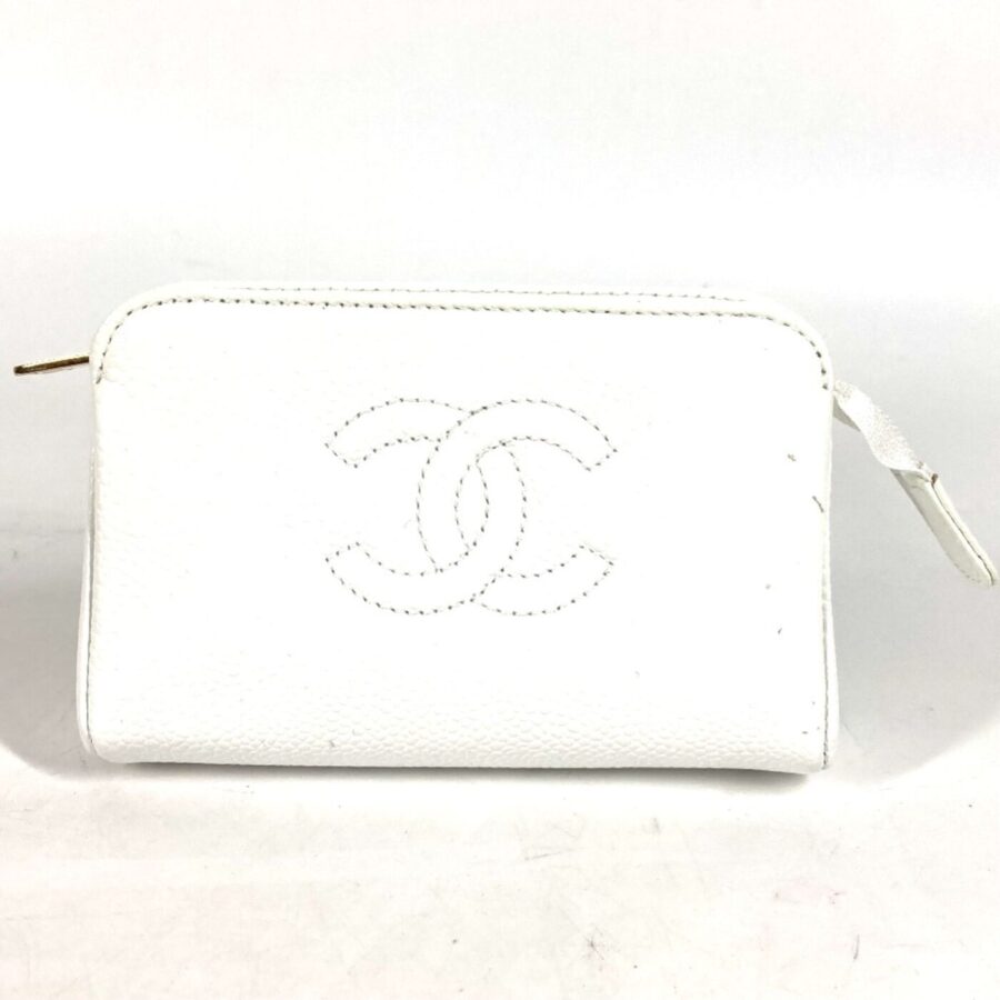 Chanel Cigarette Case Makeup pouch Cosmetics Pouch Pouch White | Studio Nafay