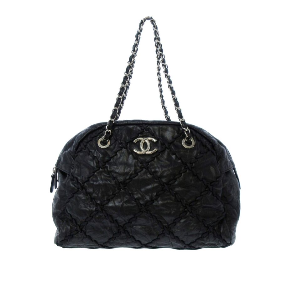 Chanel Classic Bubble Lambskin Leather Shoulder Bag | Studio Nafay
