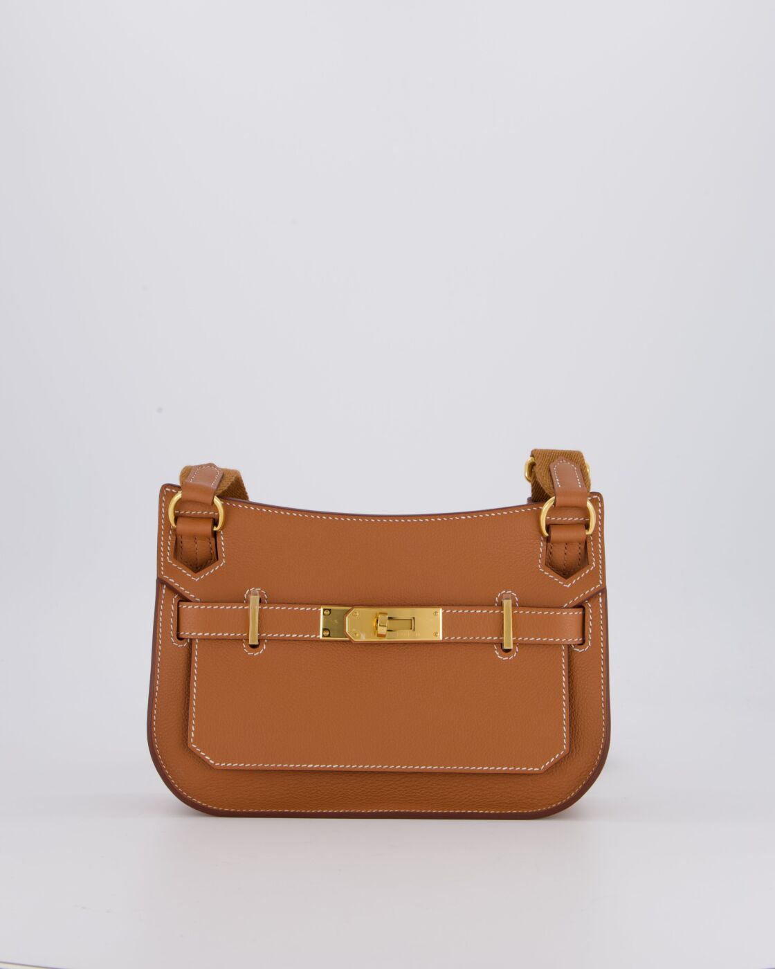 *RARE* Hermes Mini Jypsiere Bag in Dorado Evercolour Cuero con Herrajes dorados