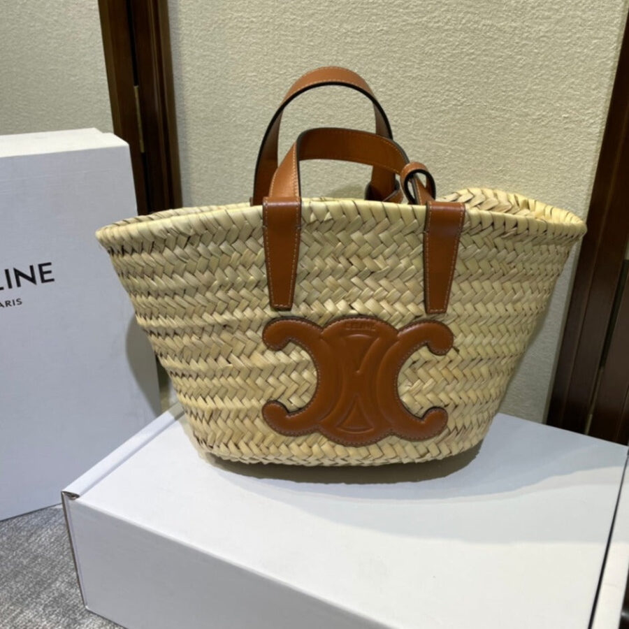 TEEN CLASSIC 20 PALM LEAVES AND TAN CALFSKIN | Studio Nafay