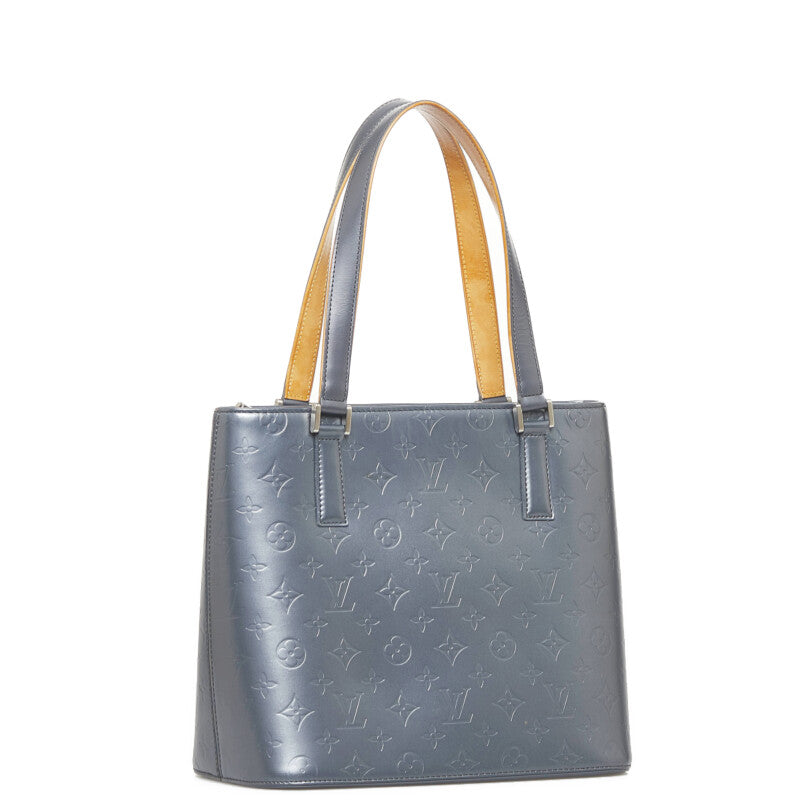 Louis Vuitton Monogram Matt Stockton Shoulder Bag Noir Black Leather Louis Vuitton