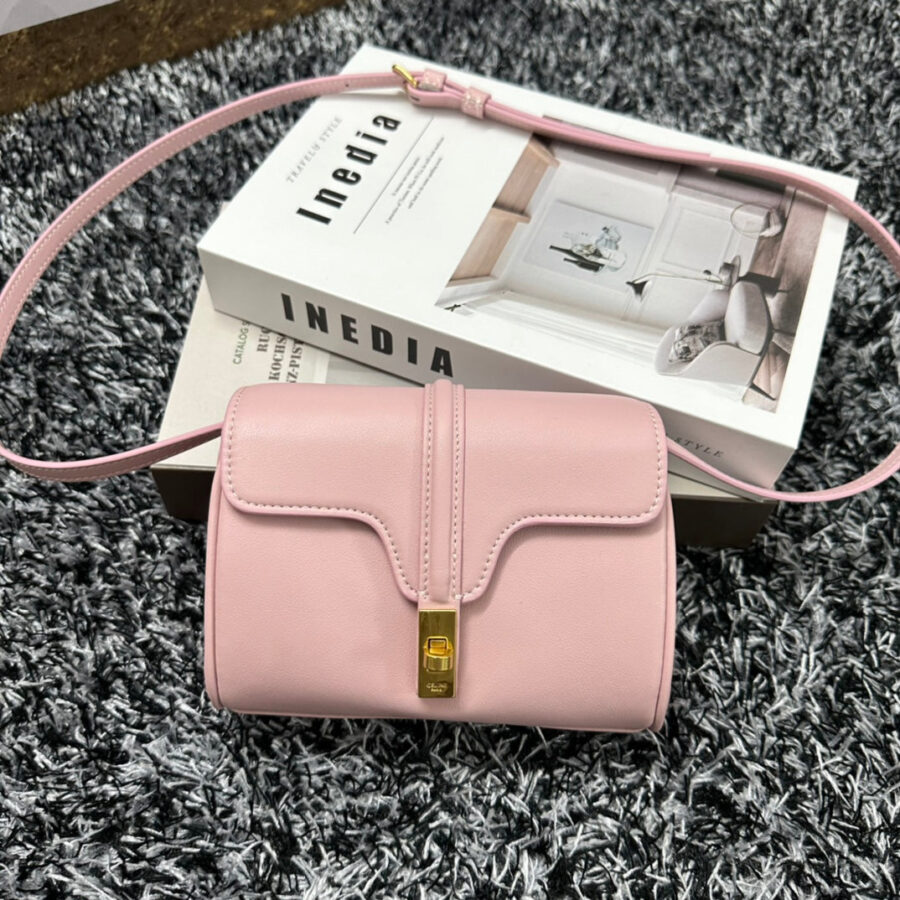 CLASSIC MINI 18 PINK PASTEL CALFSKIN | Studio Nafay