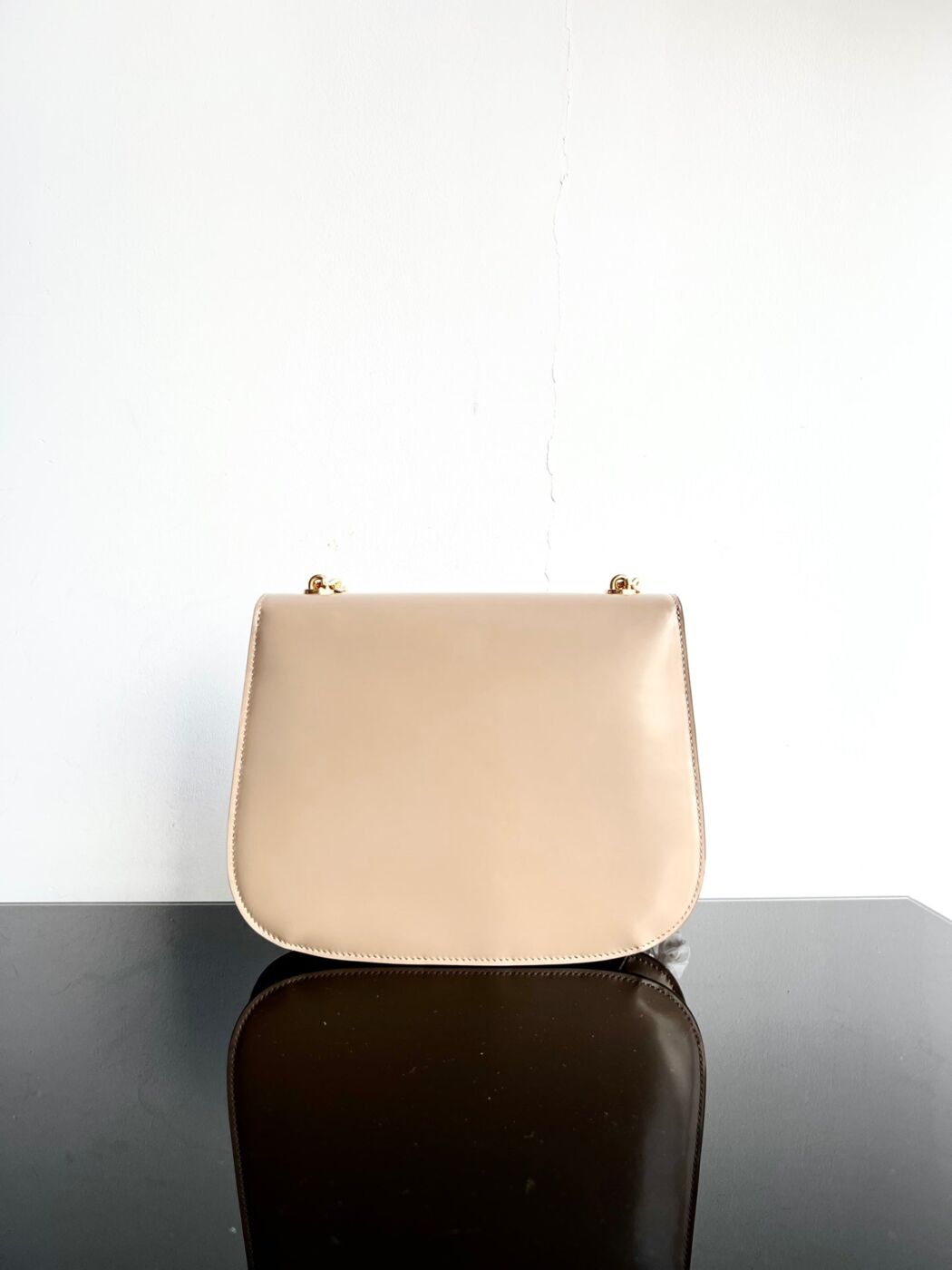 Studio Nafay - Besace Triphome 24 - Beige Cream Glossy Calfskin