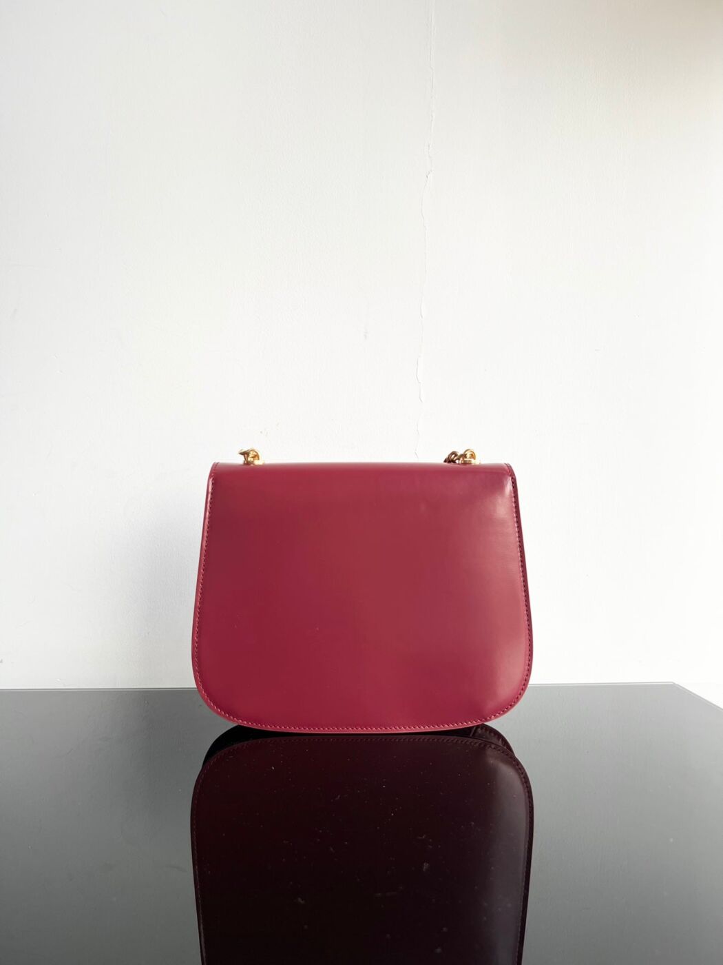 Besace Triphome 24 – Ruby Red Glossy Calfskin