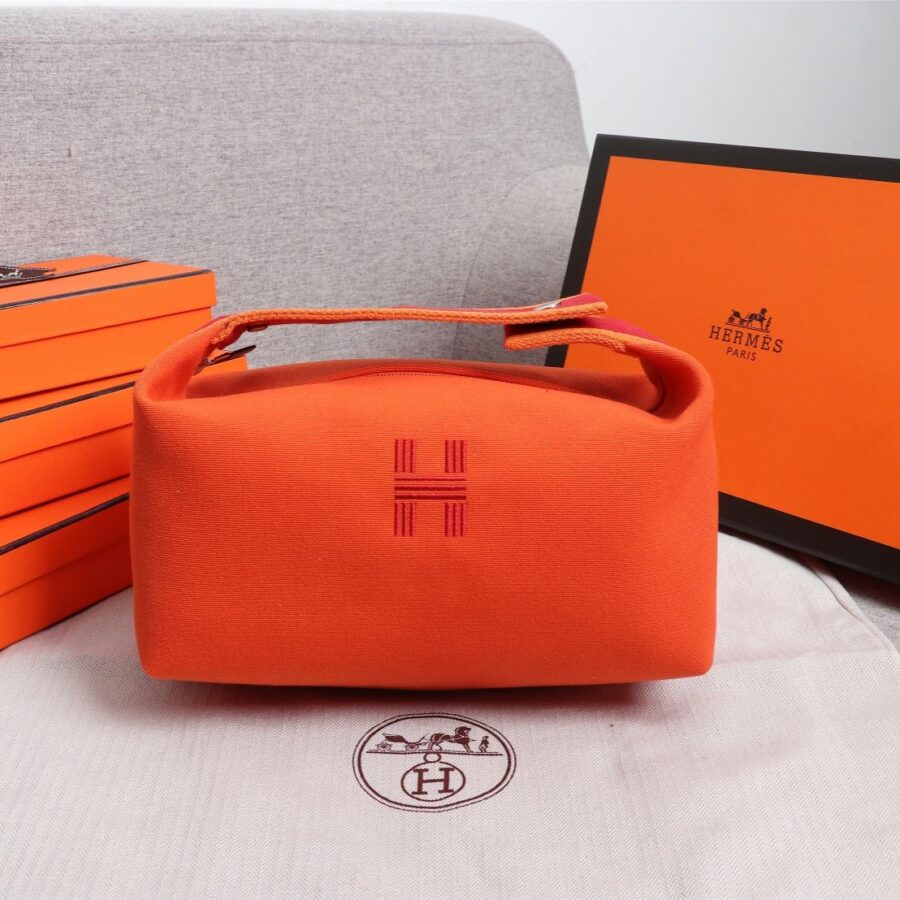 Designer handbag orange – front view