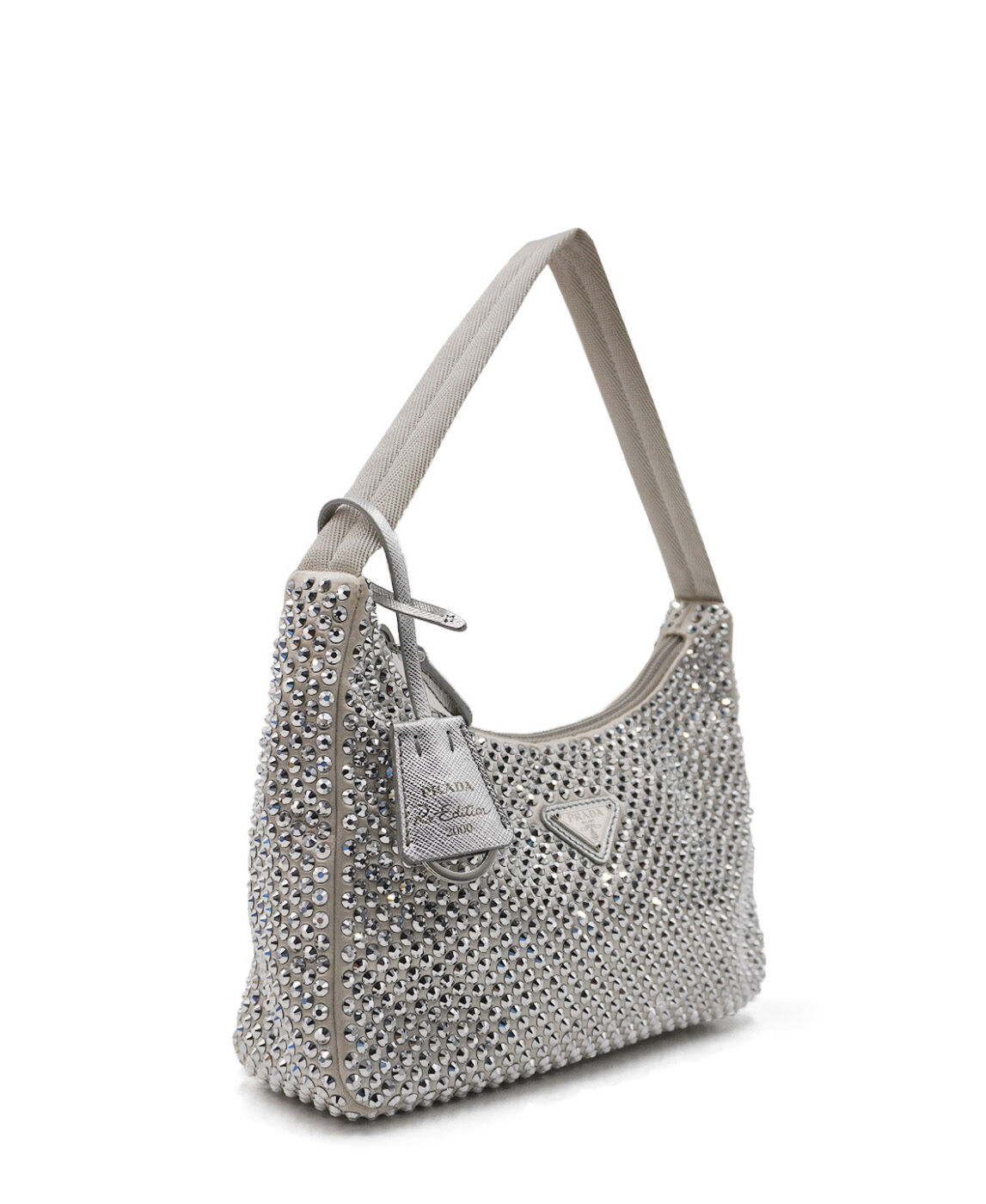 Crystal Re-Edition Hobo White Silver