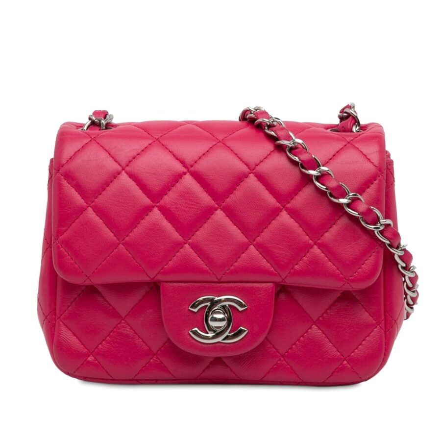 Chanel Mini Classic Lambskin Square Single Flap Crossbody | Studio Nafay