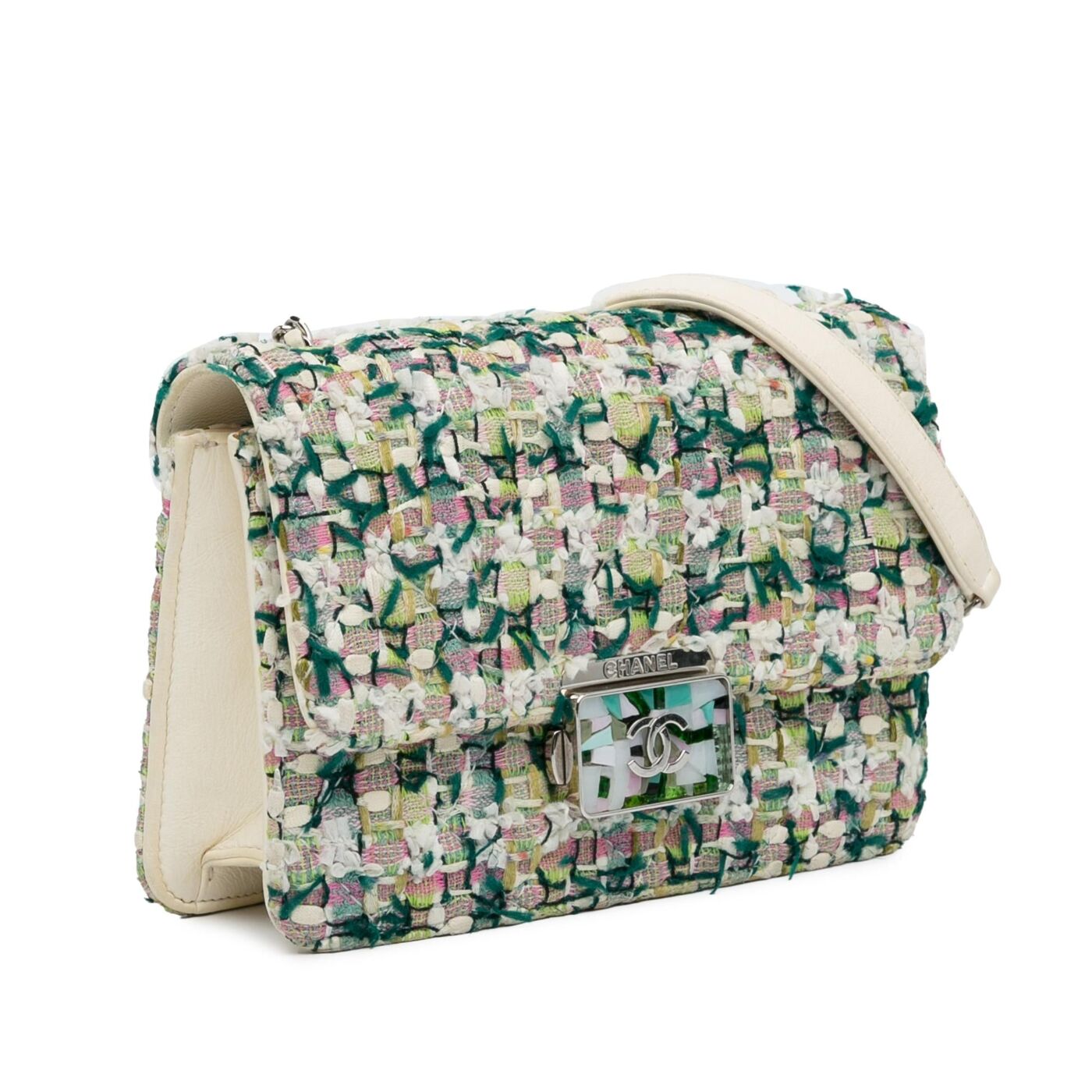 Chanel Tweed Beauty Lock Flap Bag - Product Image 2