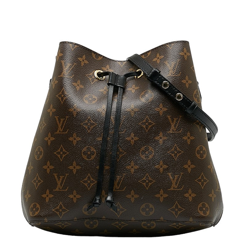 Louis Vuitton Monogram Neonoe Handbag Brown Noir Black PVC Leather Louis Vuitton | Studio Nafay