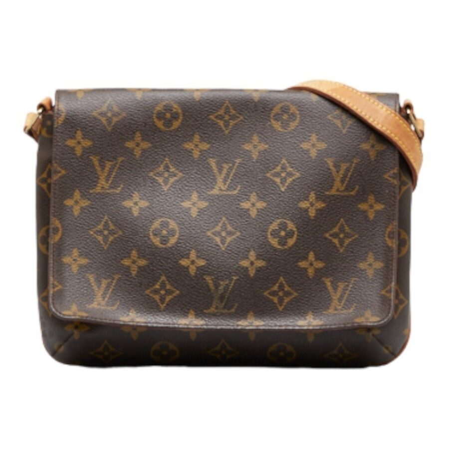 LOUIS VUITTON Monogram Musette Tango Long Shoulder Bag Brown PVC Leather Ladies | Studio Nafay