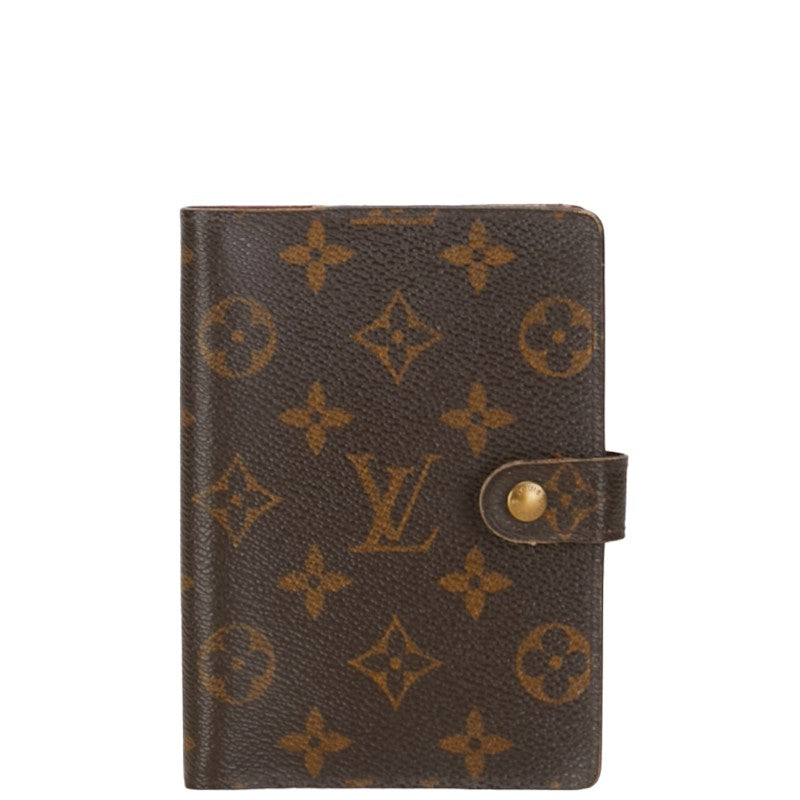 Louis Vuitton Monogram nda PM 6 Handbook Cover Brown PVC Leather Louis Vuitton | Studio Nafay