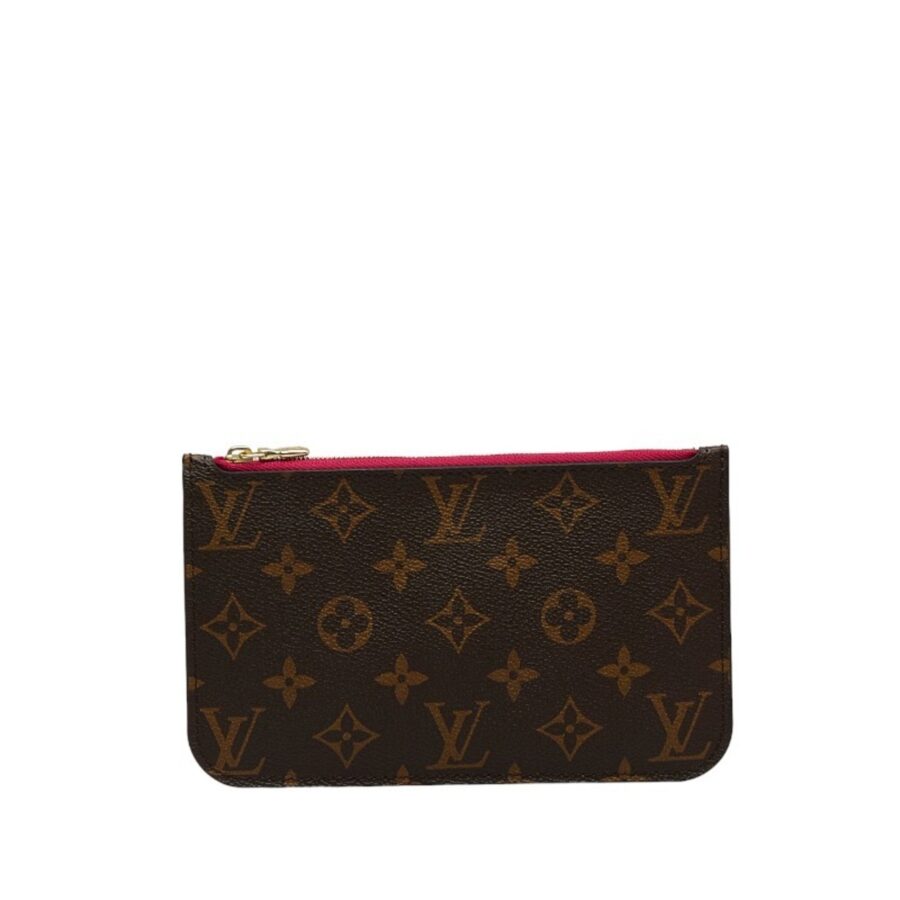 LOUIS VUITTON Monogram Neverfull Attached Pouch Brown Leather Ladies | Studio Nafay