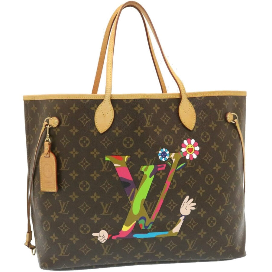LOUIS VUITTON Monogram Neverfull GM Tote Bag Takashi Murakami Auth 29177A | Studio Nafay