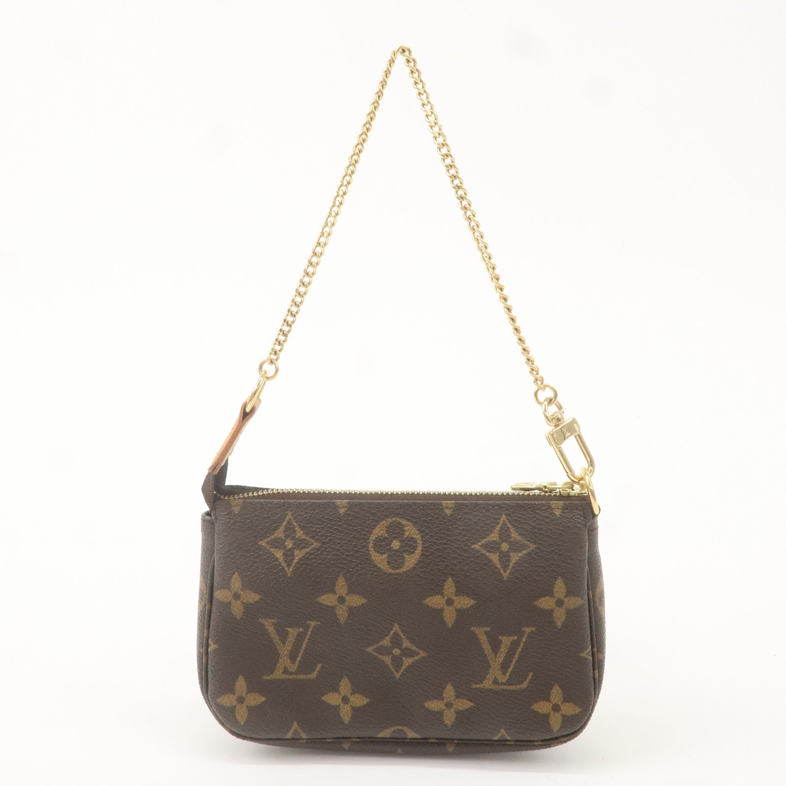 Louis Vuitton Monogram Mini Pochette Accessoires Brown