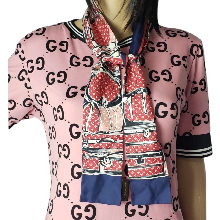 Louis Vuitton Maxi-twilly Navy Blue Scarf | Studio Nafay
