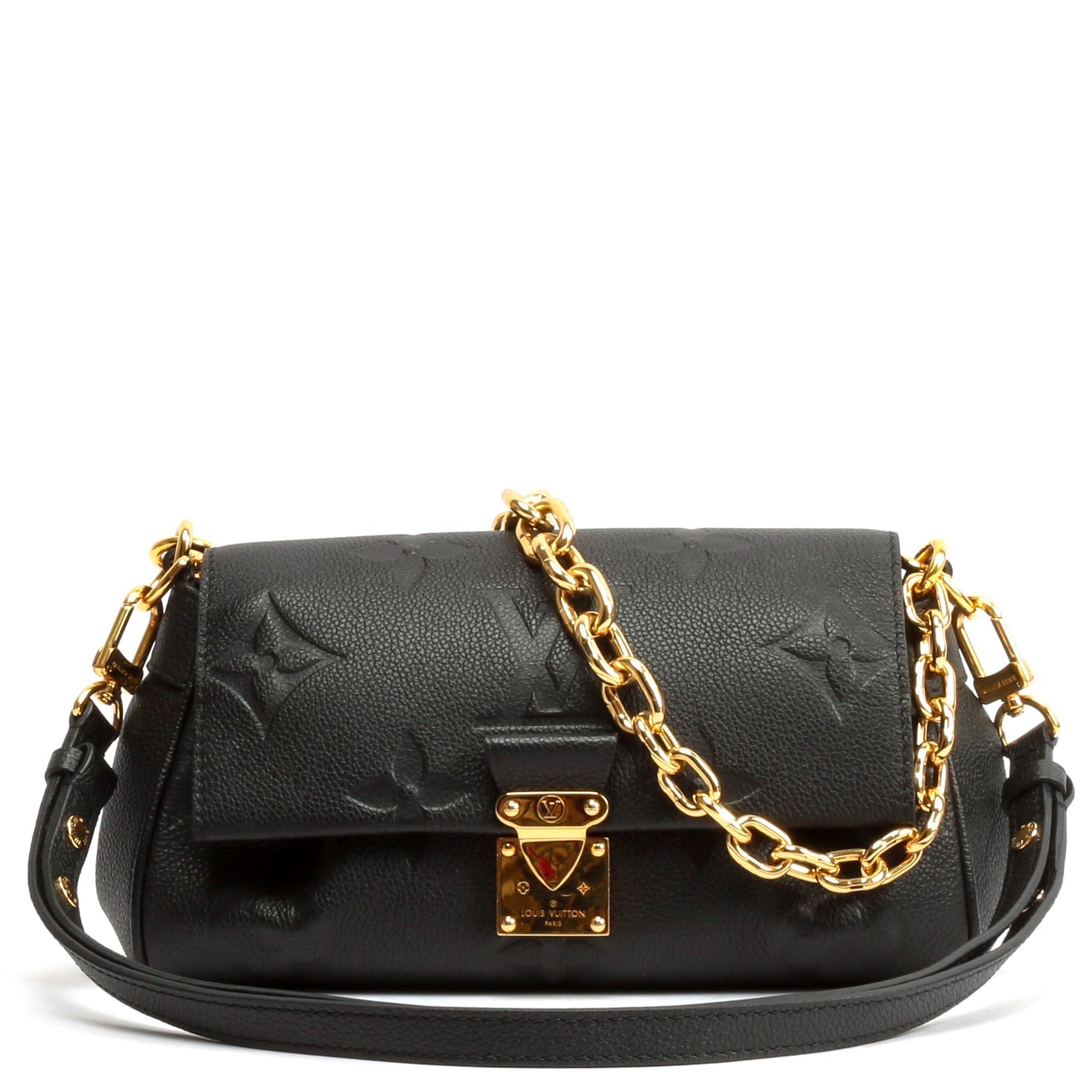 LOUIS VUITTON Favorite MM Empreinte Giant Monogram – Black